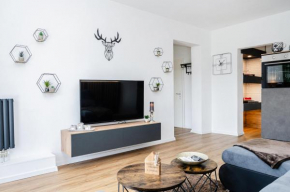 Stilvolle Ferienwohnung mit Blick in die Natur